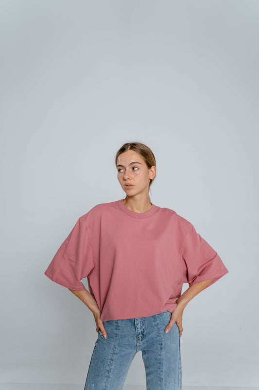 Oversized t shirt Pink